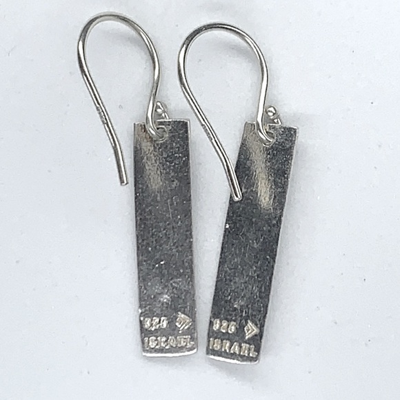 Silpada 'Albuquerque' Rectangular Sterling Silver Brushed Finish Earrings - Picture 5 of 7